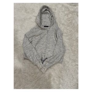 Abercrombie & Fitch Light Gray Zip-Up Hoodie